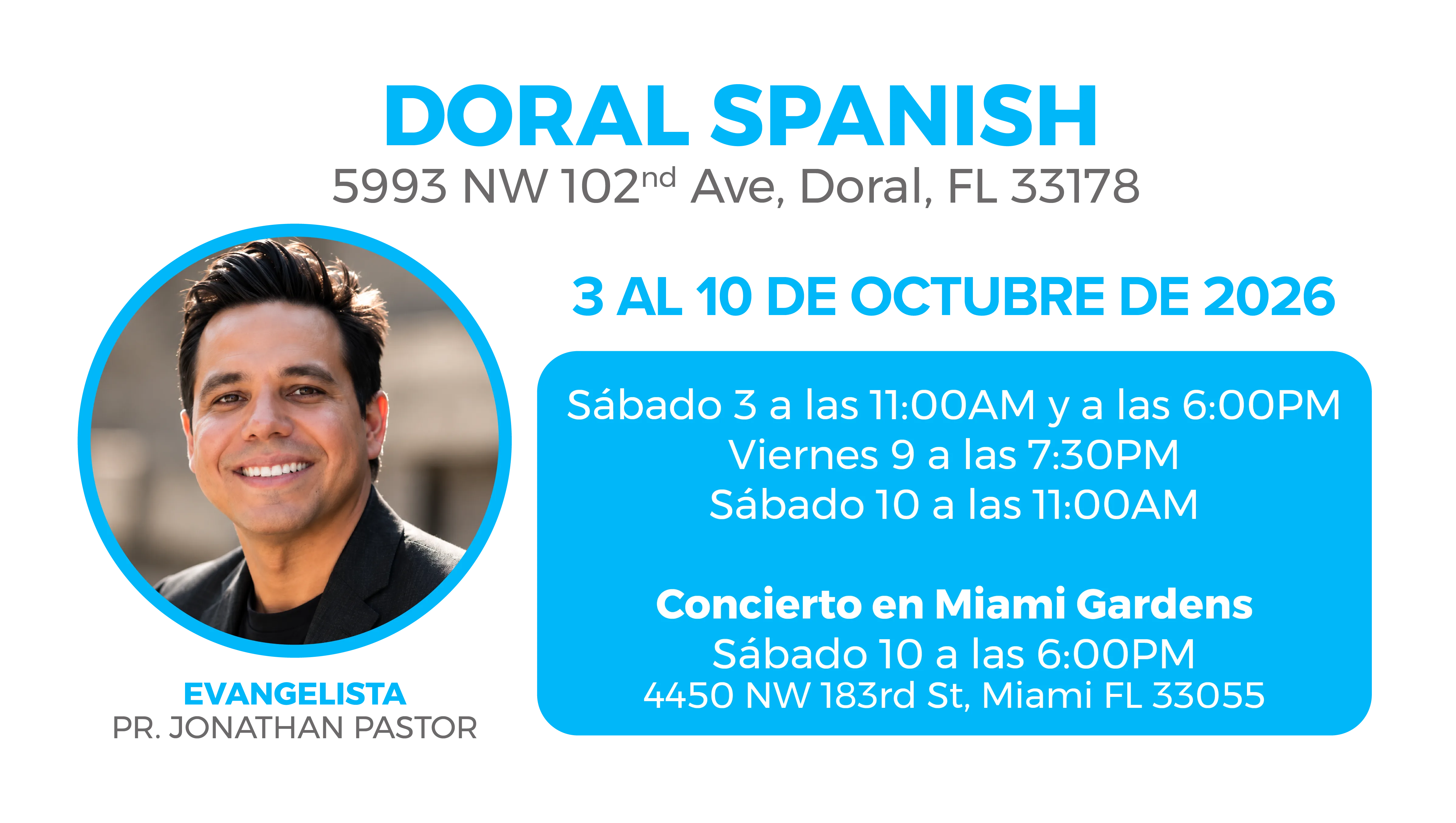 Doral Spanish — Pr. Jonathan Pastor