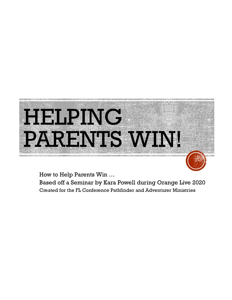 Helping Parents Win