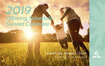 2019 Offering and Sunset Calendar – English