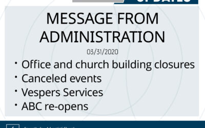 Message from Administration