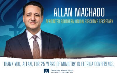Florida Conference President Allan Machado Appointed Southern Union Executive Secretary  